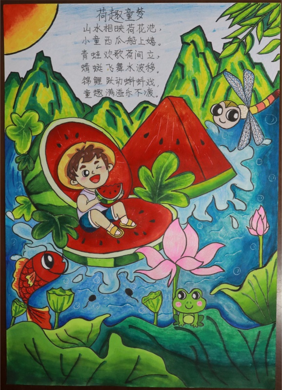 说明: F:\基础教育学院宣传工作\照片\2023-2024学年第二学期宣传照片\师范生技能大赛\诗配画.jpg